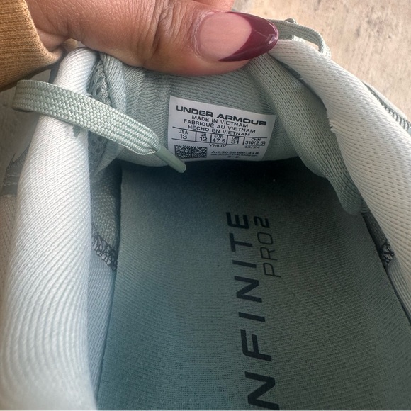 Under Armour UA Infinite Pro 2 Sage Green running shoes - Picture 7 of 9